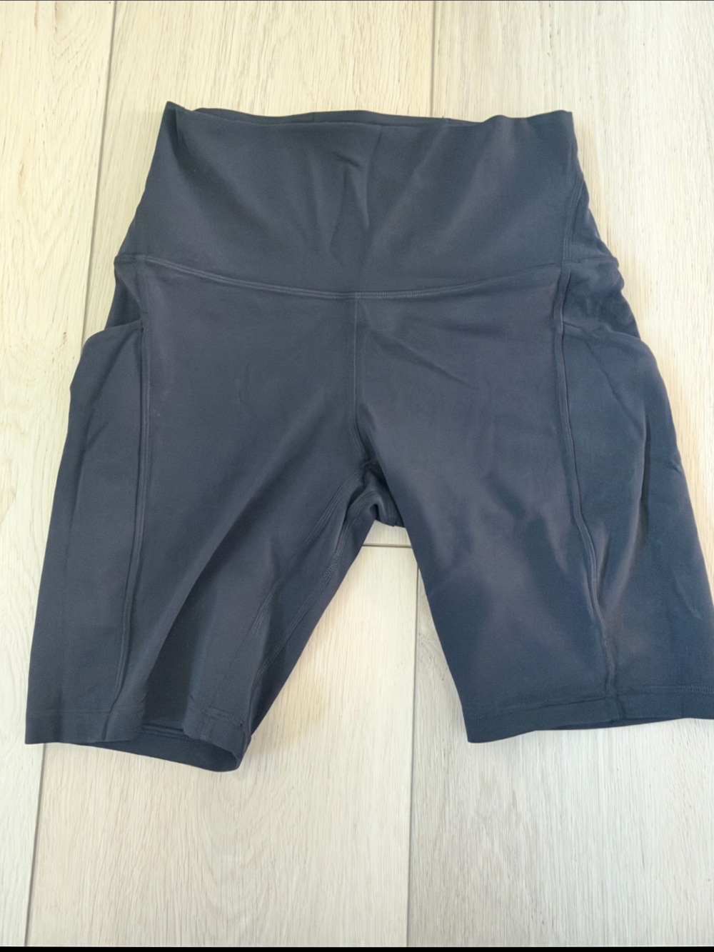 lululemon athletica Black High-Rise Bike Shorts with Side Pockets
